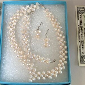 Custom Made Pearl Necklace set